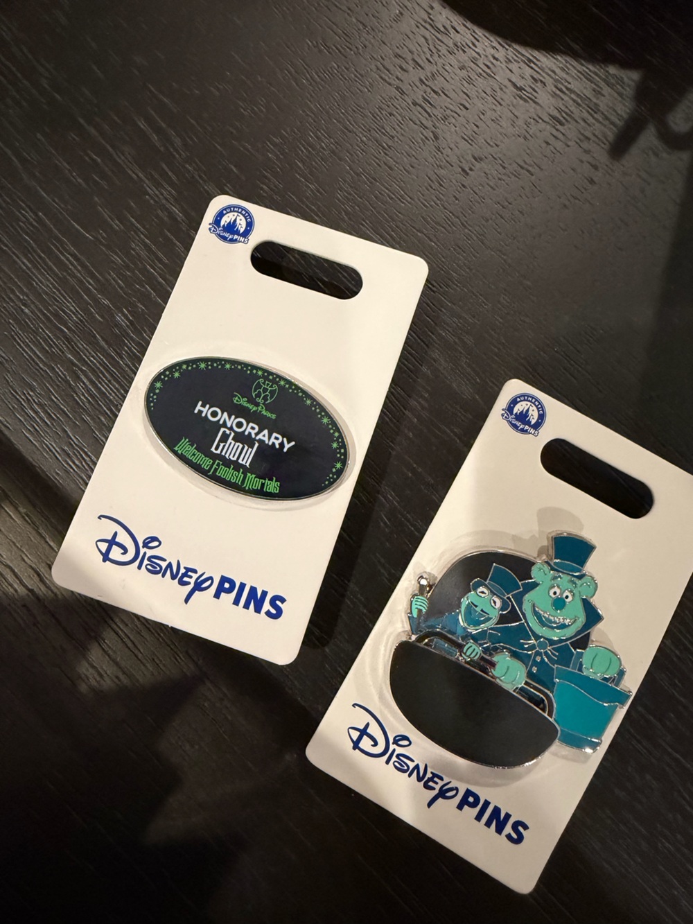 Disney haunted mansion Honorary Crew Pin Set in Black and Green